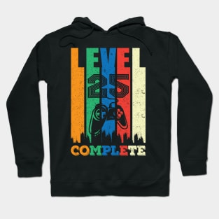 25th Birthday Level 25 Complete Gamer Gift Hoodie